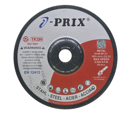 ĐÁ MÀI IPRIX A24R METAL 180 X 6.4X 22.23MM 